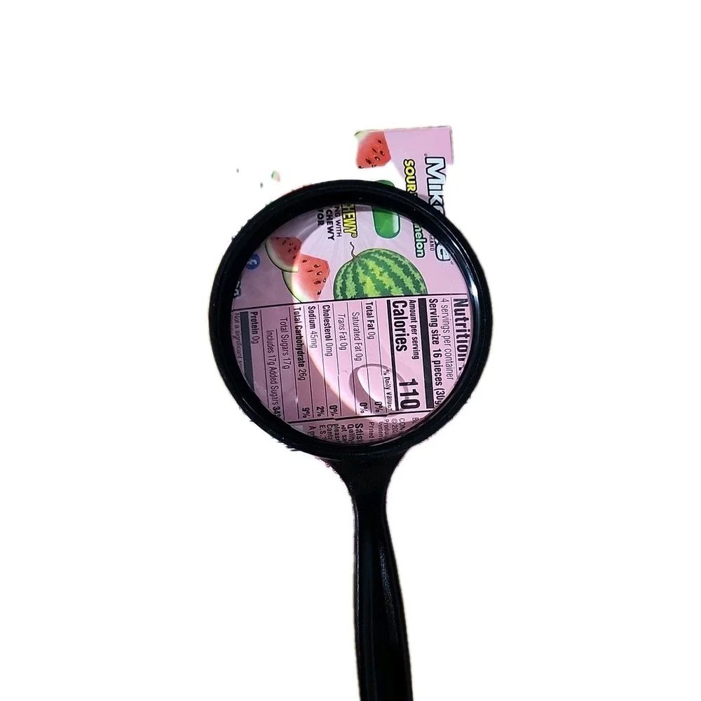 Vintage Black Handheld Magnifying‎ Glass Reading Aid Inspection Tool
